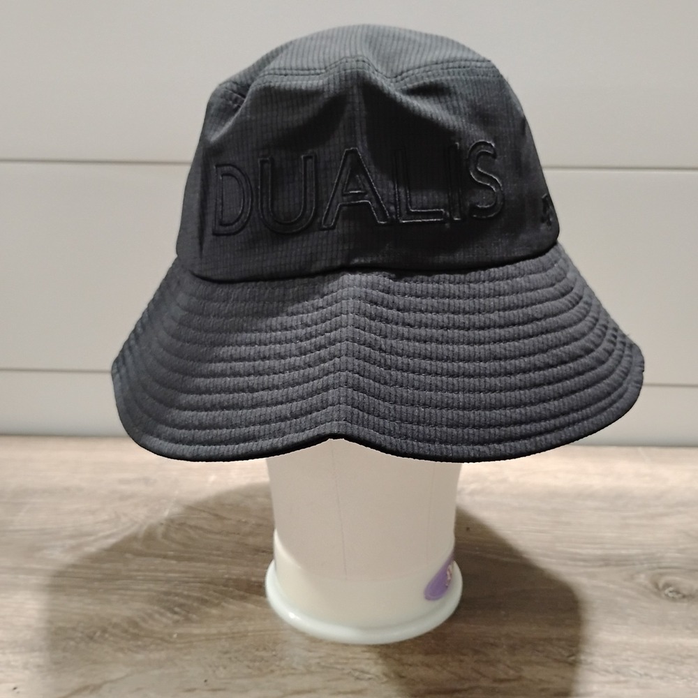 Descente Hat Cap Mens Large Black Dualis Wide Ripstop Bucket Korea Sun Outdoor